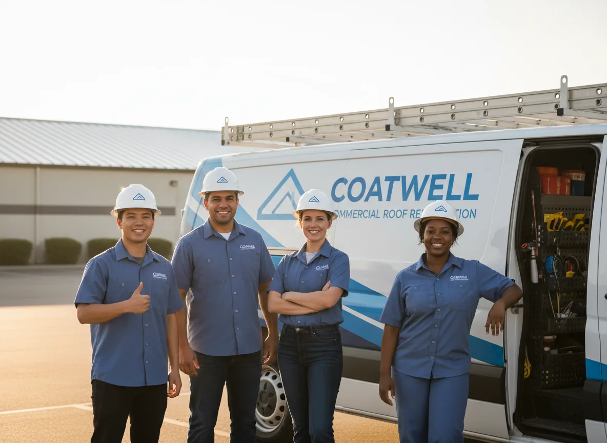 Commercial roof coating company in Zenda, WI