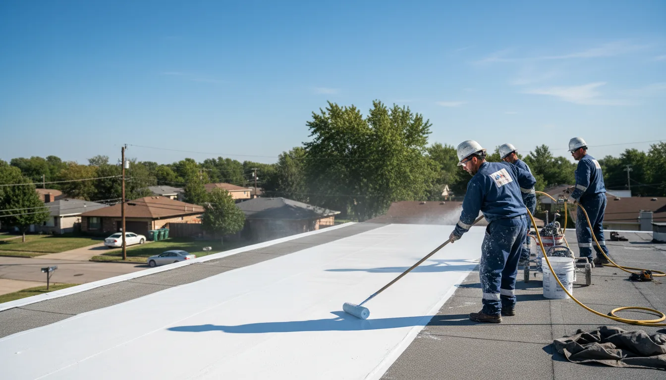 Commercial roof coating in Zenda, WI near me
